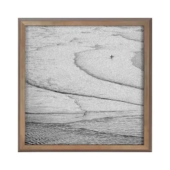 Bulletin*Kate & Laurel Pete Olsen Ocean Beach San Francisco Cork Bulletin Board, Gold Frame, 1' x 1' (222049)