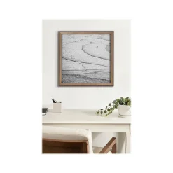 Bulletin*Kate & Laurel Pete Olsen Ocean Beach San Francisco Cork Bulletin Board, Gold Frame, 1' x 1' (222049)