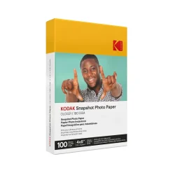 Photo Paper*Kodak Snapshot Glossy Photo Paper, 4" x 6", 100 Sheets/Pack (41305)