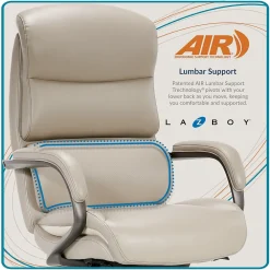 Ergonomic Chairs*La-Z-Boy Aberdeen Bonded Leather Executive Chair, (LF51122) Beige
