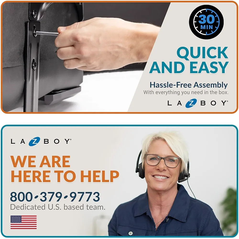 Ergonomic Chairs*La-Z-Boy Aberdeen Bonded Leather Executive Chair, (LF51122) Beige