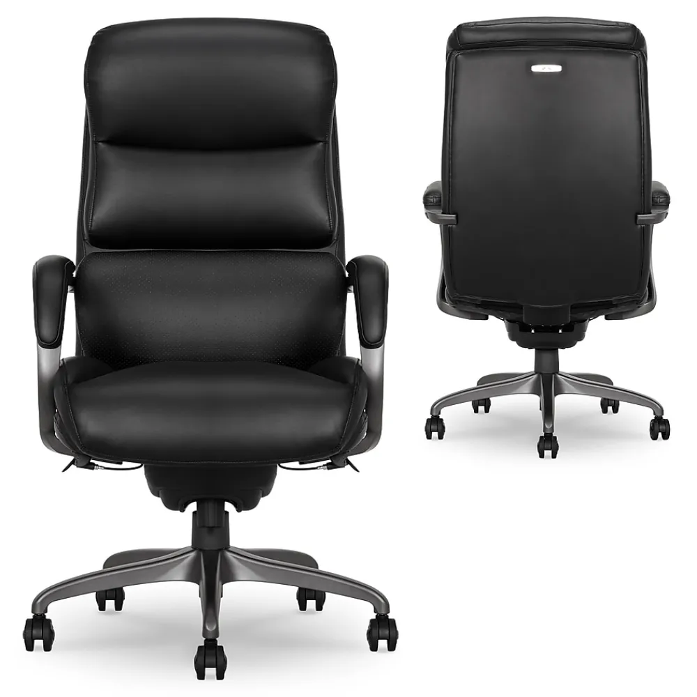 Ergonomic Chairs*La-Z-Boy Aberdeen Leather Computer and Desk Chair, (51545) Black