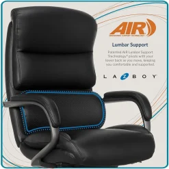 Ergonomic Chairs*La-Z-Boy Aberdeen Leather Computer and Desk Chair, (51545) Black