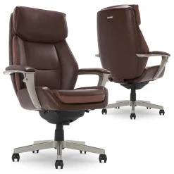 Ergonomic Chairs*La-Z-Boy Alton Ergonomic Bonded Leather Swivel Executive Chair, (51544-BRN) Brown