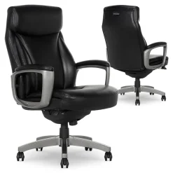 Office Chairs*La-Z-Boy Arcadian Bonded Leather Executive Chair, (60009) Black