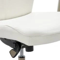 Office Chairs*La-Z-Boy Baylor Ergonomic Faux Leather Swivel Executive Chair, White (CHR10085A)