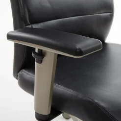 Office Chairs*La-Z-Boy Baylor Ergonomic Faux Leather Swivel Executive Chair, Black (CHR10085B)