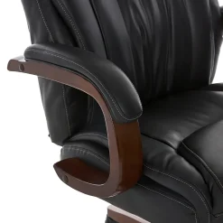 Office Chairs*La-Z-Boy Big & Tall Edmonton Ergonomic Bonded Leather Swivel Executive Chair, Black (45764A)