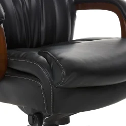 Office Chairs*La-Z-Boy Big & Tall Edmonton Ergonomic Bonded Leather Swivel Executive Chair, Black (45764A)