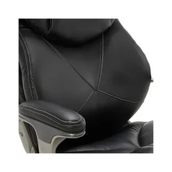 Office Chairs*La-Z-Boy Cantania Ergonomic Bonded Leather Swivel Executive Chair, Black (45776A)