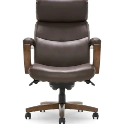 Office Chairs*La-Z-Boy Greyson Ergonomic Bonded Leather Swivel Executive Chair, Brown (CHR10086C)
