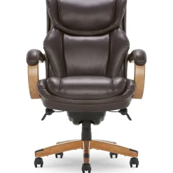 Ergonomic Chairs*La-Z-Boy Harnett Ergonomic Faux Leather Swivel Executive Chair, Coffee (46253B)