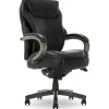 Office Chairs*La-Z-Boy Hyland Ergonomic Faux Leather Swivel Executive Chair, Black (CHR10044B)