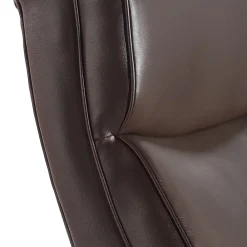 Office Chairs*La-Z-Boy Melrose Ergonomic bonded Leather Swivel Executive Chair, Brown (CHR10084C)