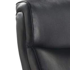 Office Chairs*La-Z-Boy Melrose Ergonomic Bonded Leather Swivel Executive Chair, Black (CHR10084A)