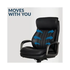 Ergonomic Chairs*La-Z-Boy Nova Ergonomic Polyurethane Swivel Executive Chair, (52372-BLK) Black