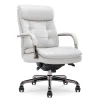 Office Chairs*La-Z-Boy Sonata Ergonomic Bonded Leather Swivel Executive Chair, Gray and Graphite (CCHR10014B)