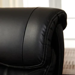 Office Chairs*La-Z-Boy Trafford Ergonomic Bonded Leather Swivel Executive Chair, Black (45782A)