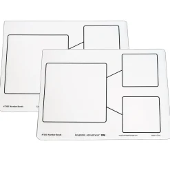 Dry Erase*Learning Advantage Dry Erase Boards - Number Bond - 10 Per Set - 2 Sets (CTU7300-2)