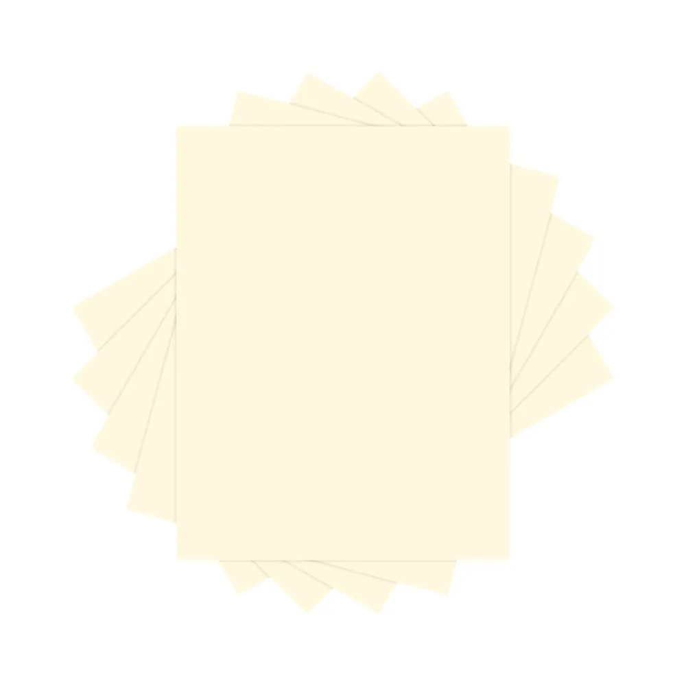 Large Quantity Paper*Lettermark Colors 30% Recycled Colored Paper, 20 lbs., 8.5" x 11", Ivory, 500 Sheets/Ream (94308)