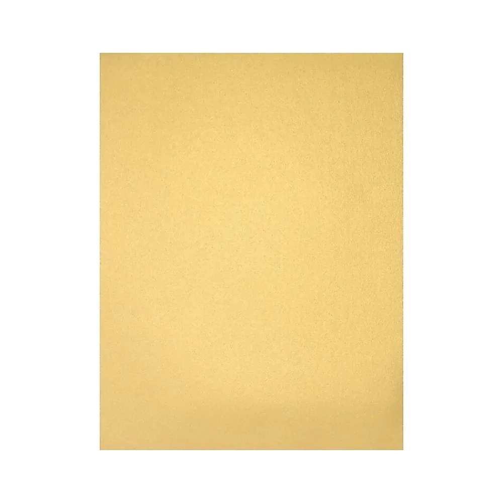 Card Stock*LUX 105 lb. Cardstock Paper, 8.5" x 11", Gold Metallic, 50 Sheets/Pack (81211-C-40-50)