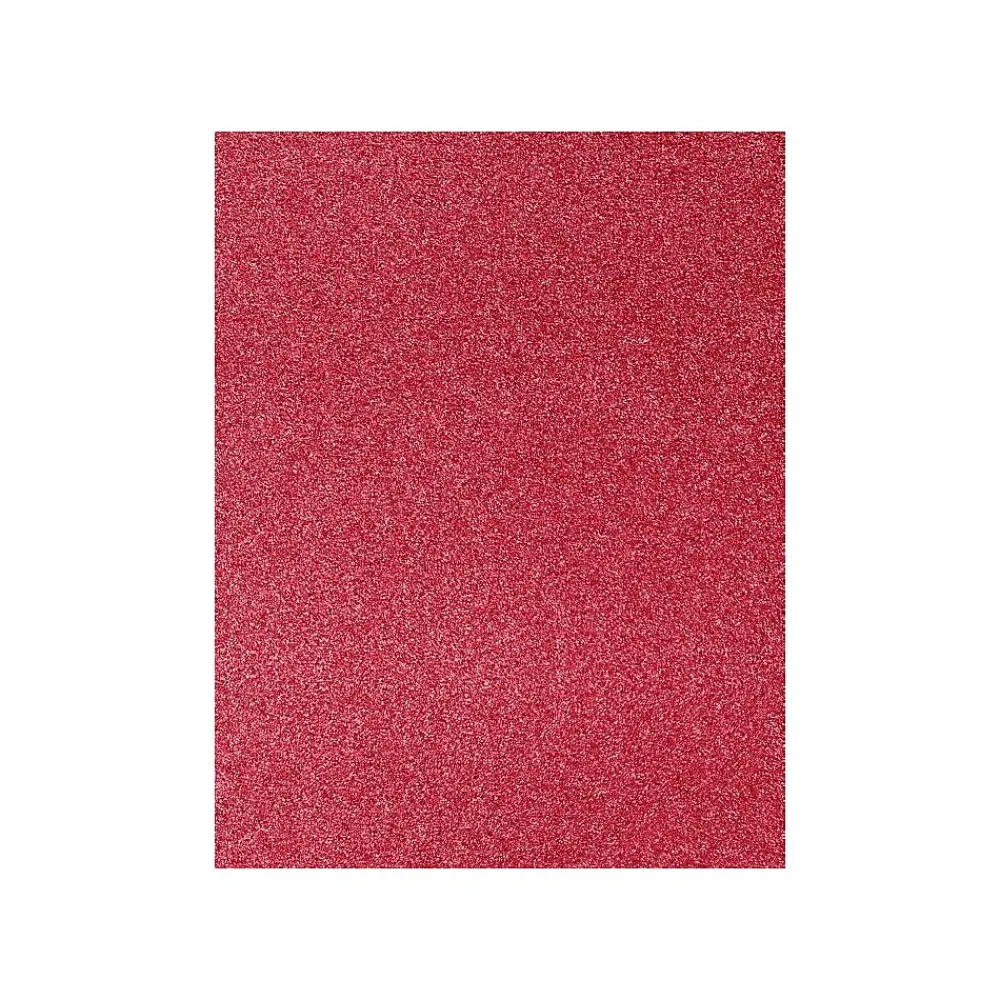 Card Stock*LUX 105 lb. Cardstock Paper, 8.5" x 11", Holiday Red Sparkle, 250 Sheets/Pack (81211-C-MS08250)