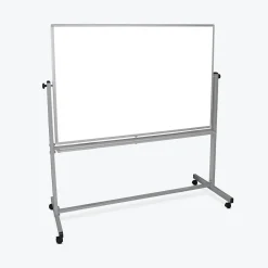 Dry Erase*Luxor Double Sided Magnetic Whiteboard, Aluminum, 60x40 (MB6040WW)