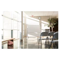 Dry Erase*Luxor Steel Mobile Dry-Erase Whiteboard, Aluminum Frame, 40