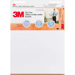 Easel Paper Pads*3M Flip Chart Easel Pad, 25" x 30", 40 Sheets/Pad, 2 Pads/Carton (MMM570)