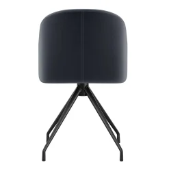 Office Chairs*Martha Stewart Sora Fabric Swivel Stationary Office Chair, Gray/Oil Rubbed Bronze (CH222119GYBK)