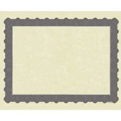 Awards & Certificates*Masterpiece Studios Certificates, 8.5" x 11", Beige/Metallic Silver, 25/Pack (934325)