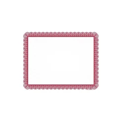 Awards & Certificates*Masterpiece Studios Certificates, 8.5" x 11", Red/White, 100/Pack (961034S)