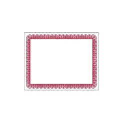 Awards & Certificates*Masterpiece Studios Certificates, 8.5" x 11", Red/White, 100/Pack (961034S)