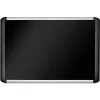 Bulletin*MasterVision Black Fabric Bulletin Board, Aluminum Frame, 24"H x 36"W