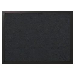 Bulletin*MasterVision Fabric Bulletin Board, Black Frame, 1.5' x 2' (FB0471168)