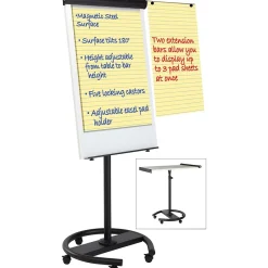 Dry Erase*MasterVision 360°Gold Ultra Dry/Wet Erase Easel, 41", Black Aluminum, Each (EA4806156)
