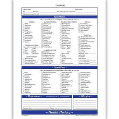 Medical Forms*Medical Arts Press ® Health History Form; Purple FormFamily™