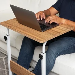 Standing Desks*Mind Reader 21.75" Adjustable Standing Desk Laptop Stand, Brown/White (OBRJUST-BRN)