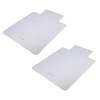 Chair Mats*Mind Reader Carpet Chair Mat with Lip, 36" x 48'', Low-Pile, Clear, Set of 2 (2OFFCMAT-CLR)