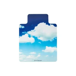 Chair Mats*Mind Reader Hard Floor Chair Mat with Lip, 47" x 35", Blue, Polycarbonate (SKYMAT-ASST)