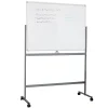 Dry Erase*Mind Reader Mobile Double-Sided Dry-Erase Whiteboard, Aluminum Frame, 47" x 35.5" (ROLLBOARD-WHT)