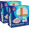 Dry Erase*Mind Sparks Write-On Blocks Plastic Mobile Dry-Erase Whiteboard, 3" x 3", 2/Bundle (CK-9306-2)