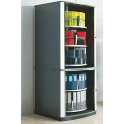 Storage Cabinets*Moll ® 85" Five Tier Lockfile Carousel Cabinet, Graphite