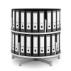 File Cabinets*Moll Deluxe 2-Tier Binder & File Carousel Shelving, White (CL2-80)