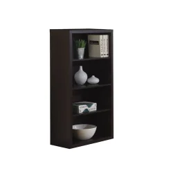 Bookcases*Monarch Specialties Inc. Monarch Bookcase With Adjustable Shelves, Cappuccino