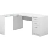 L-Desks*Monarch Specialties Inc. 60" L-Shaped Desk, White (I 7136)