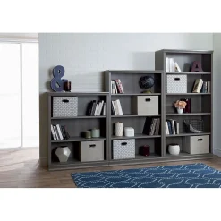 Bookcases*South Shore Morgan 3-Shelf Bookcase, Gray Maple (10152)
