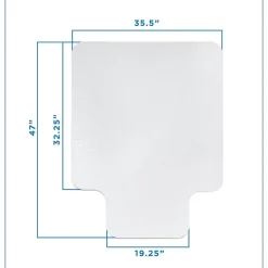 Chair Mats*Mount-It! Carpet Chair Mat with Lip, 35.5