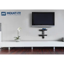 Shelving*Mount-It! Floating Wall Mounted Shelf Bracket Stand, Black (MI-892)