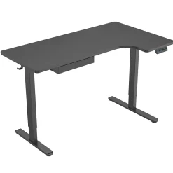 Standing Desks*Mount-It! MI-15002 57"W L-Shaped Adjustable Particle Board Standing Desk, Black (MI-15002)